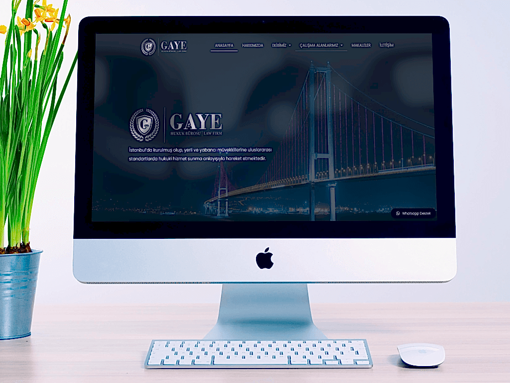 Gaye Hukuk ve Danışmanlık bürosu mobil uyumlu web tasarım örneği