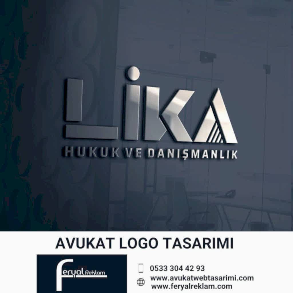 Lika Hukuk ve Danışmanlık bürosu için hazırlanan kurumsal ve modern hatlı logo tasarımı