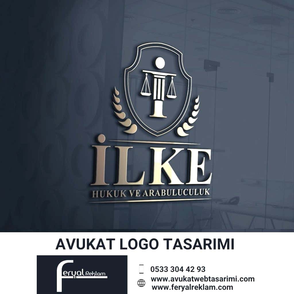 İlke Hukuk ve Arabuluculuk kalkan formu içinde adalet terazisi logosu