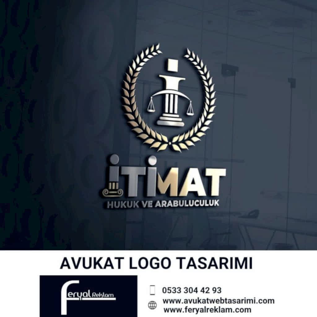 İtimat Hukuk ve Arabuluculuk dairesel terazi ikonu içeren kurumsal tasarım