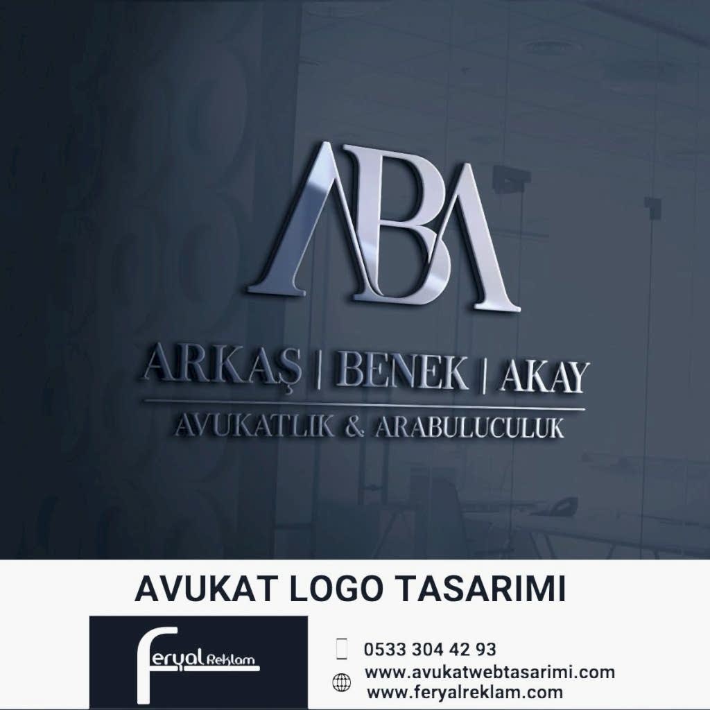Arkaş Benek Akay Avukatlık ve Arabuluculuk gümüş metalik efektli şık hukuk logosu