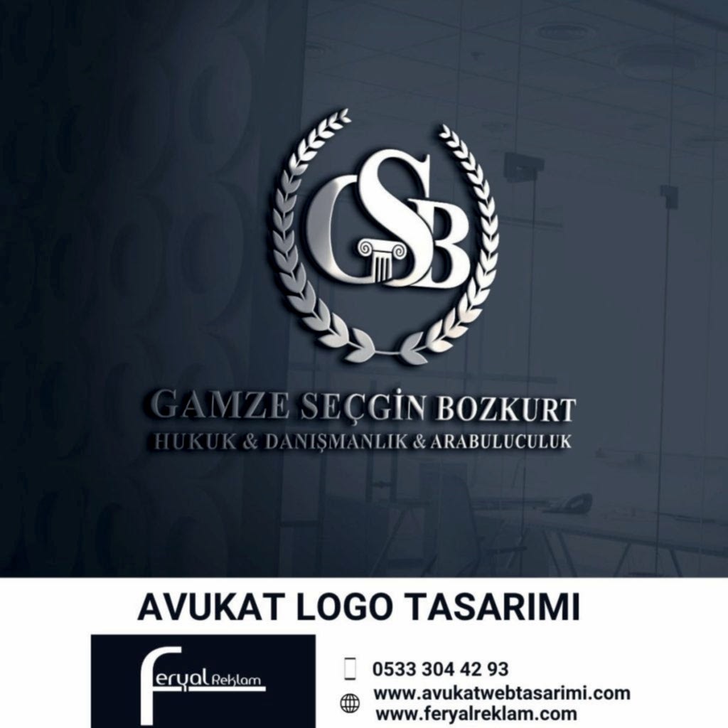 Gamze Seçgin Bozkurt Hukuk ve Arabuluculuk gümüş renkli kurumsal logo örneği