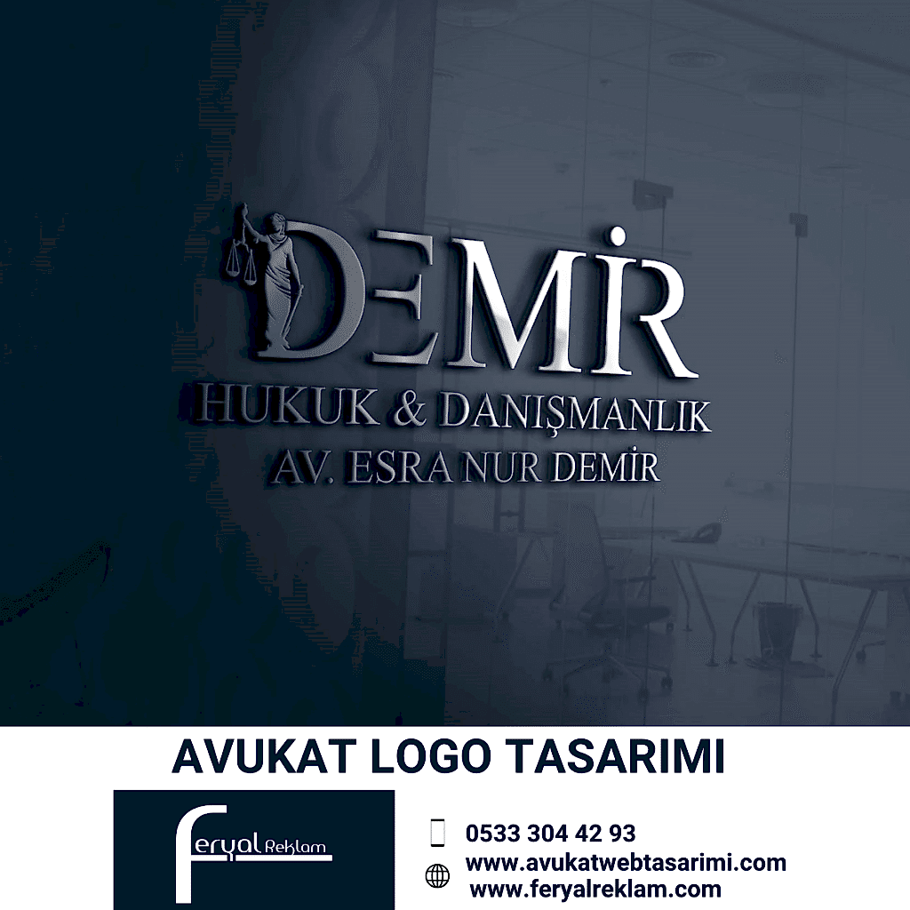 Avukat Esra Nur Demir Hukuk ve Danışmanlık adaletin kılıcı ve terazi simgeli logo